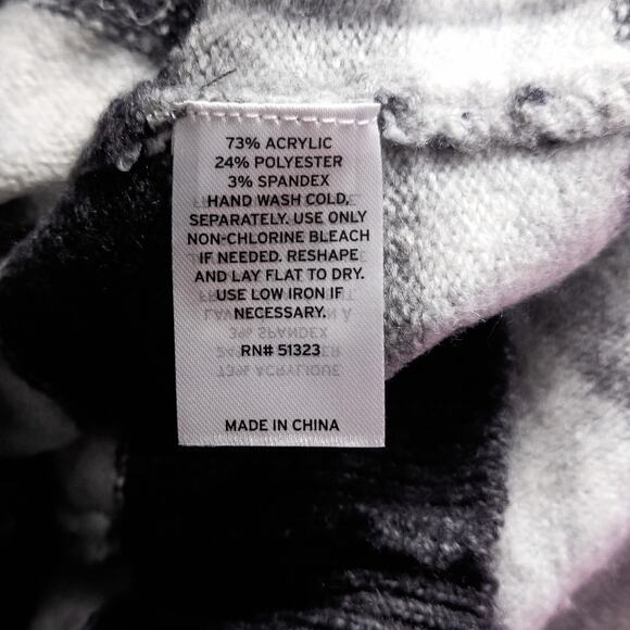 Halogen Women’s Sweater Soft Glam Holiday Grey Stripe Sequin Knit Stretch XXL - Picture 9 of 10